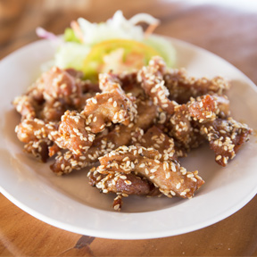 Sesame-crusted Pork