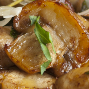 Sautéed Mushrooms with Garlic and Thyme on Ciabatta