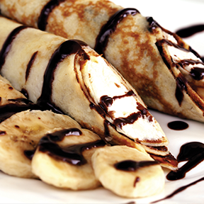 Chocolate & Banana Pancakes