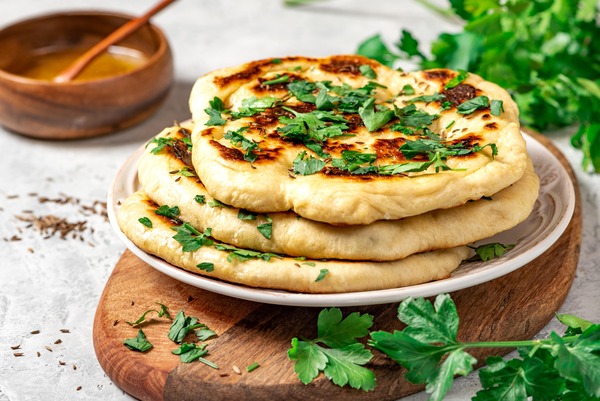 Vegan Garlic and Herb Flatbread